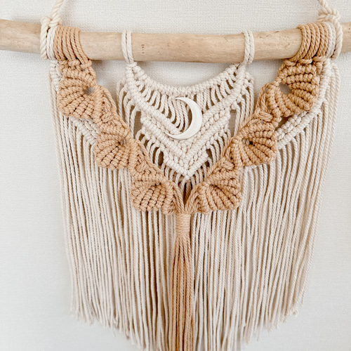 癒しの空間に 月のマクラメタペストリー☽✩ タペストリー・壁掛け