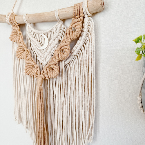 癒しの空間に 月のマクラメタペストリー☽✩ タペストリー・壁掛け