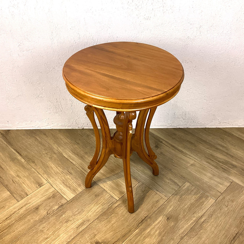 カントリー木工　家具　ろくろ脚のハーフラウンドテーブル カントリー木工 家具 ろくろ脚のハーフラウンドテーブル