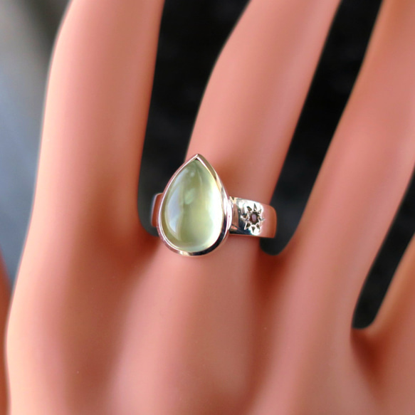 プレナイト（プリナイト）リング 4.80ct prehnite ring 4枚目の画像