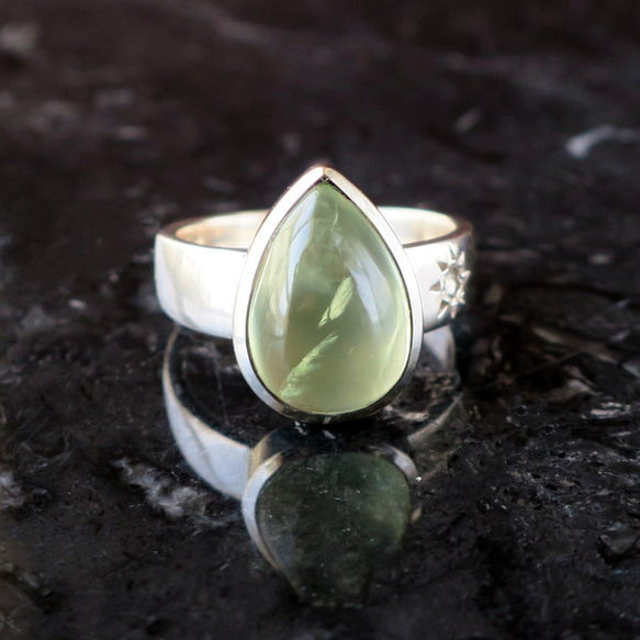 プレナイト（プリナイト）リング 4.80ct prehnite ring 1枚目の画像