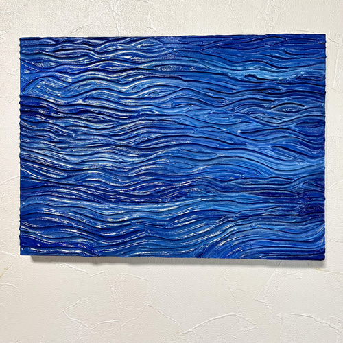 アクリル画テクスチャーアートno.652原画抽象画キャンバスアート