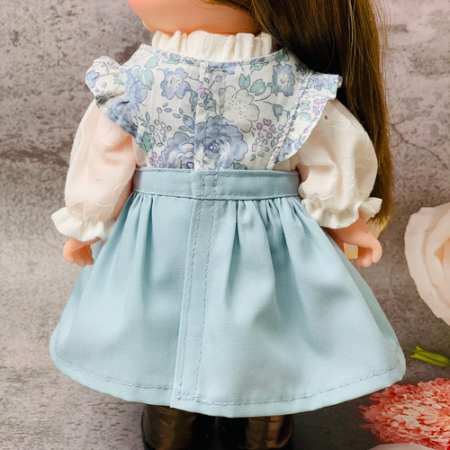 リバティ フェリシテ 子供服 26㎝ドール お揃い 花柄 エプロン