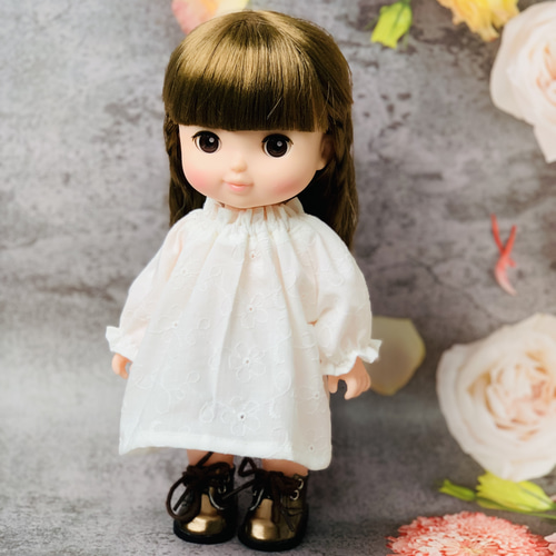 リバティ フェリシテ 子供服 26㎝ドール お揃い 花柄 エプロン