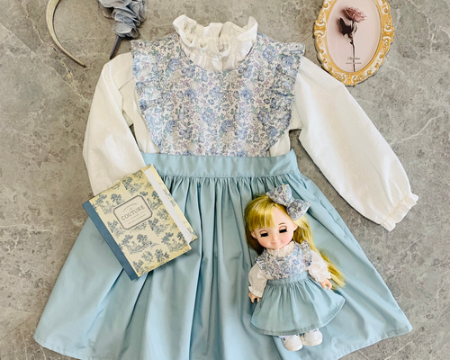 専用ページ  ハンドメイド　エプロンドレス　ワンピース　リバティ　120cm f356517d4532526bab7d03b3730f04