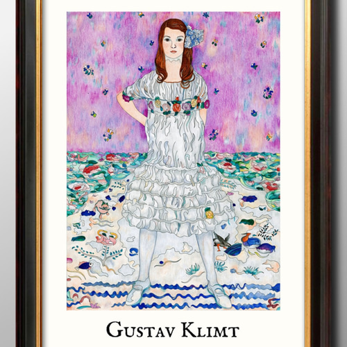 額縁　クリムト絵画　ポスター 額縁クリムト絵画ポスター