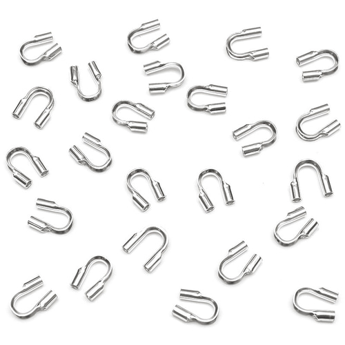 SILVER925 U字金具［0.7mm穴］【7コ販売】(SV-609UJ 金具