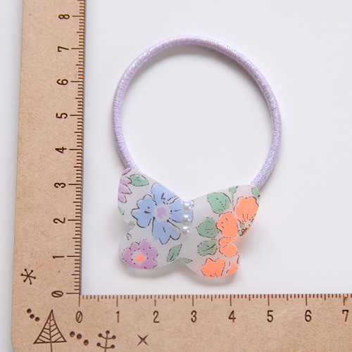 リバティ ティルティル お花 パール ヘアゴム ツインテール