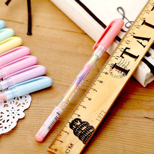 水性 蛍光 マルチカラーペン 1本 ペン・筆記用具 naka 通販