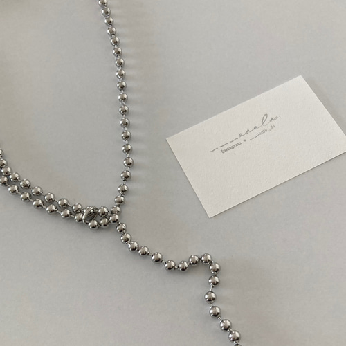 6ミリデザインボールチェーンネックレス ボールチェーン ボール