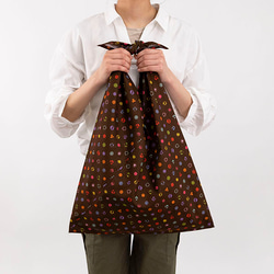 Azuma Tote ~Kyo Komon~ 100% 棉 Azuma 長手柄包，可用作環保袋 (AZM-607) 第4張的照片