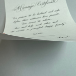 結婚証明書【インク違いあり・全て手書き】 15枚目の画像