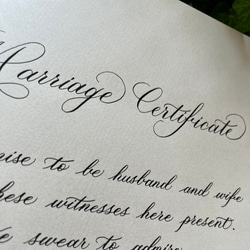 結婚証明書【インク違いあり・全て手書き】 9枚目の画像
