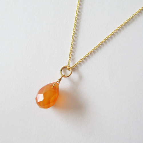 14kgf カーネリアンカービング♡ 14KGF [天然石チャーム] カーネリアン