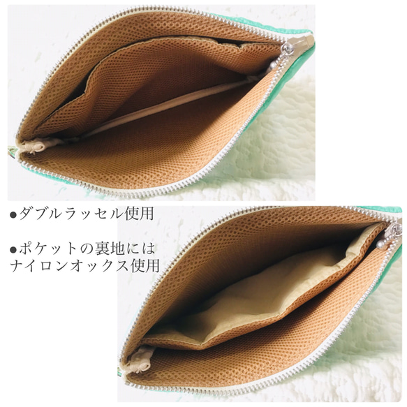 kumasanエメグリ　iPad mini  pouch  くま　ポーチ　iPad miniポーチ　タブレットポーチ 4枚目の画像