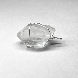 corinto crystal wire wrapping / コリント産水晶sv925ワイヤーラッピング 1 3枚目の画像