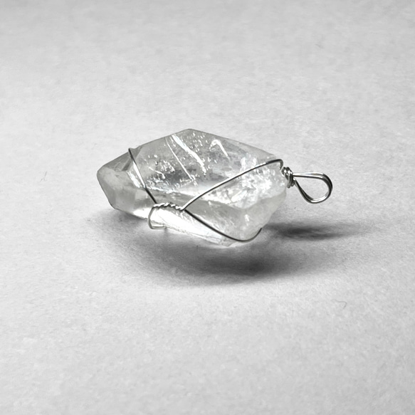 corinto crystal wire wrapping / コリント産水晶sv925ワイヤーラッピング 1 2枚目の画像