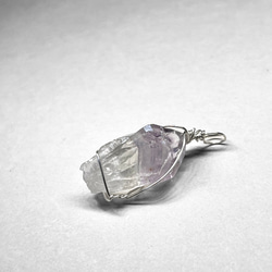 amethyst wire wrapping / アメジストsv925ワイヤーラッピング 3 4枚目の画像