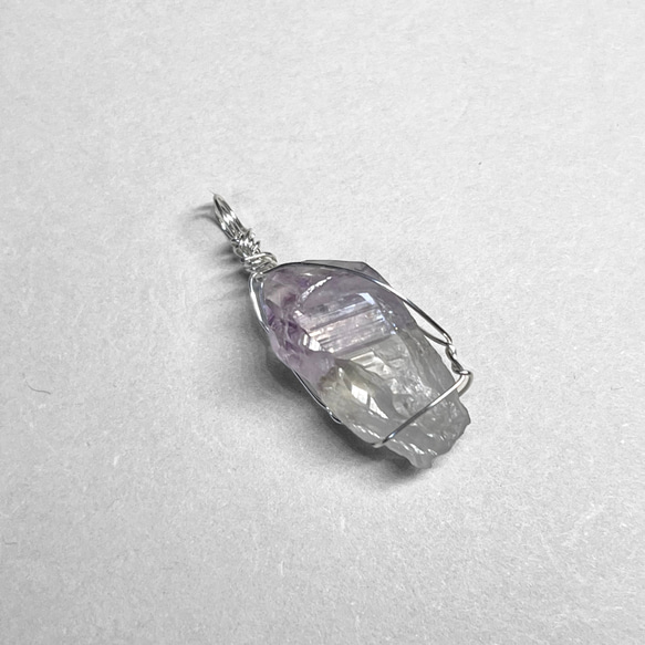 amethyst wire wrapping / アメジストsv925ワイヤーラッピング 3 2枚目の画像