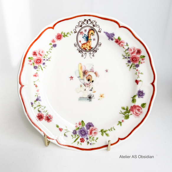 プレート ローズ プレート ピンク ビンテージ アンティーク