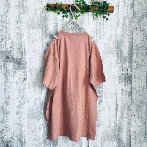 hina.t ピンク コットン Tシャツ ポケット付き ピンク コットン Tシャツ ポケット付き - メルカリ