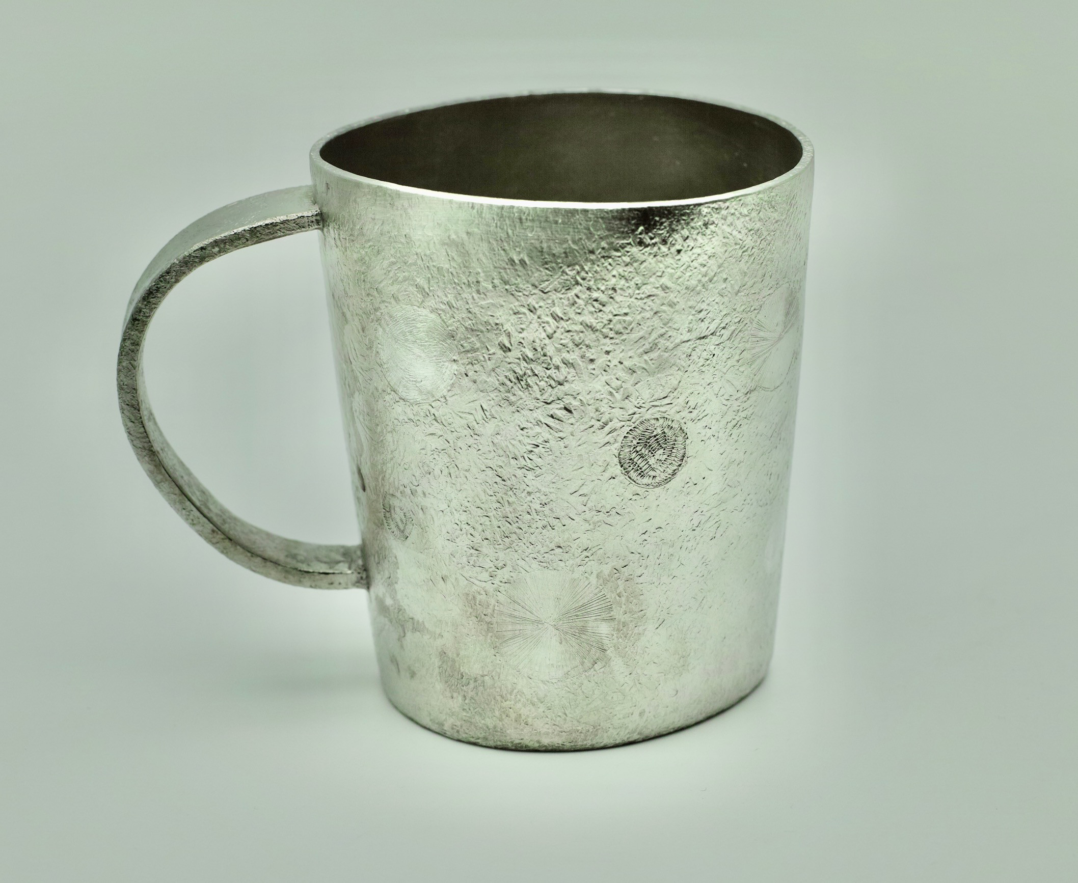 ビアーカップ・フリーカップ斑唐津「斑碧(まだらあお)」