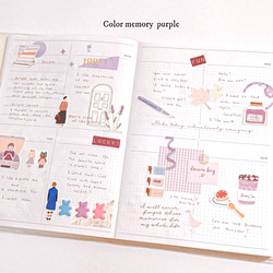 再販フレークシール　☆Color memory Purple☆ﾊﾟｰﾌﾟﾙ 4枚目の画像