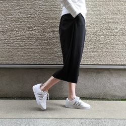 期間限定】『楽ちん♥タイトスカート』ミモレ丈・ストレッチ(黒