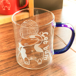 猫マグカップ【猫のおしり】耐熱グラス　男性プレゼント 2枚目の画像