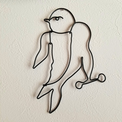 ワイヤーアート 壁飾り 【 へび 】 巳年 干支 蛇 へびどし ワイヤー