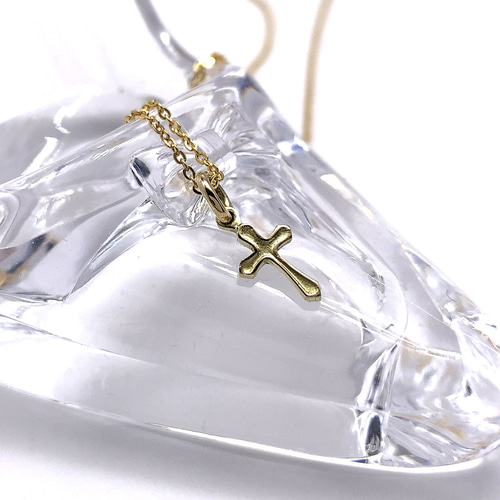 K18 十字架のチャームネックレス ネックレス・ペンダント CrossRoad