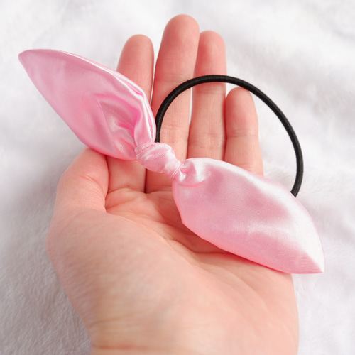 ハンドメイドリボン型ヘアアクセサリー(ヘアゴム) 単色 ヘアゴム みー