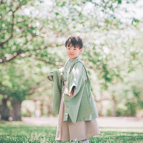リボンさま専用羽織袴❤️ハンドメイドベビー袴❤️ リボンさま専用羽織袴❤️ハンドメイドベビー袴❤️ （5歳男児