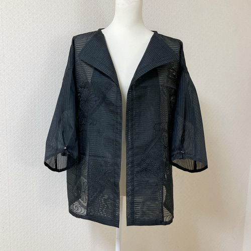 着物リメイク 夏用帯からの羽織物 ジャケット kiguri 通販｜Creema