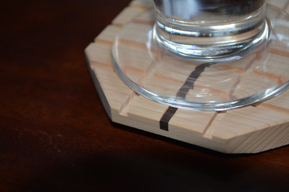 コースター ヒノキ 檜 ノベルティ 木製グッズ グッズ作成 木工 木製ギフト オーダーメイド インテリア プレゼント 6枚目の画像