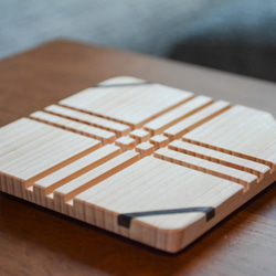 コースター ヒノキ 檜 ノベルティ 木製グッズ グッズ作成 木工 木製ギフト オーダーメイド インテリア プレゼント 1枚目の画像