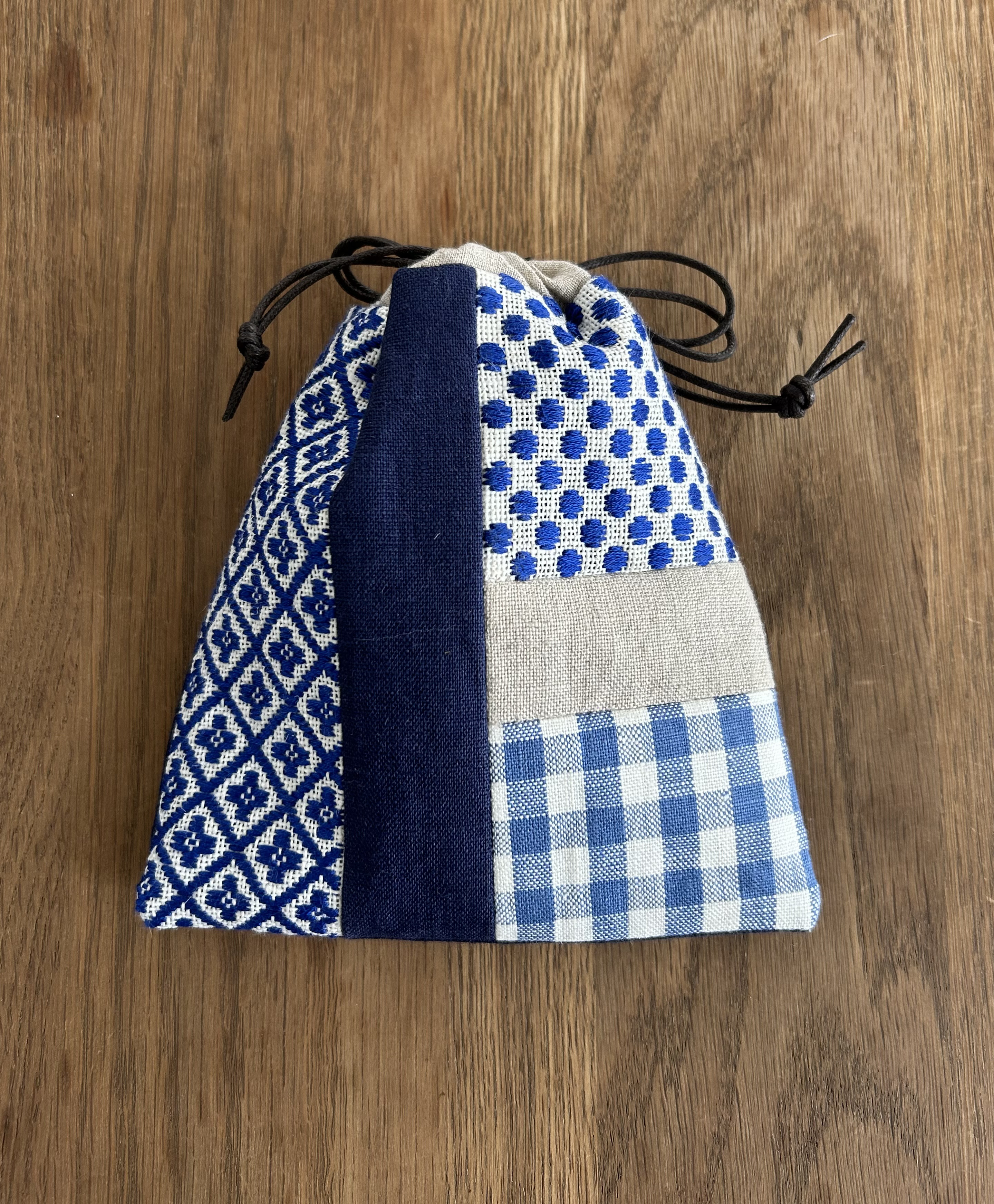専用まとめ商品。刺し子　絣　古布　パッチワークハンドメイド巾着