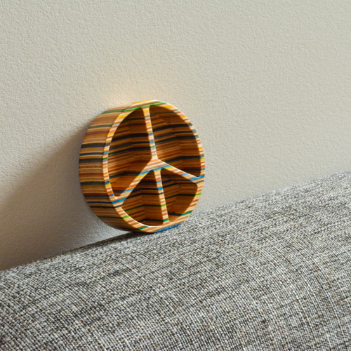 小物入れ ピースマーク スケートボード 再利用 SDGs サスティナブル