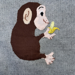 小さなポーチ(猿) 2枚目の画像