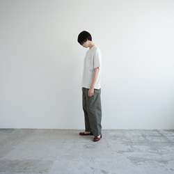 combed cotton/raglan pocket  tshirt /off white/size1・2 8枚目の画像