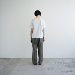 combed cotton/raglan pocket  tshirt /off white/size1・2 5枚目の画像