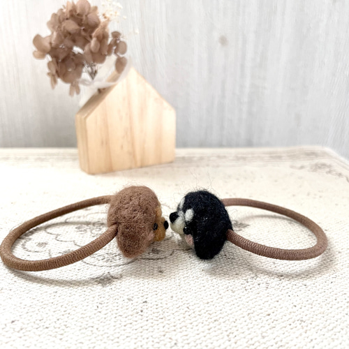 ダックス ヘアゴム 羊毛フェルト ヘアゴム chairose 通販 15899592