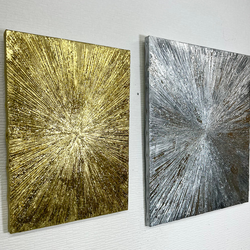 限定10%オフキャンペーン】F15サイズ〜 /THE SUN 和風アート 絵画 金箔