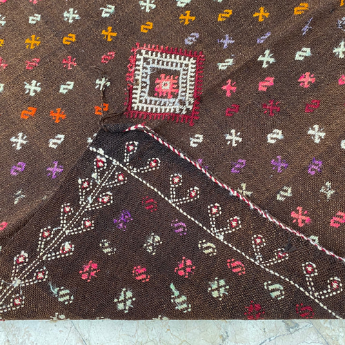オールドキリム トルコ 手織り ヴィンテージ ラグ 100x100cm