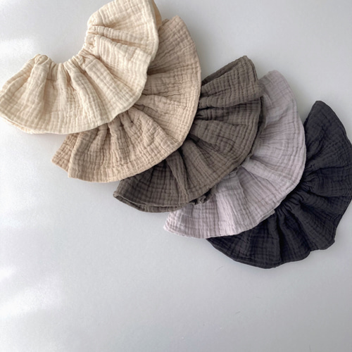 new color!!! 【ruffled collar bib 】ビブ スタイ フリルスタイ 出産