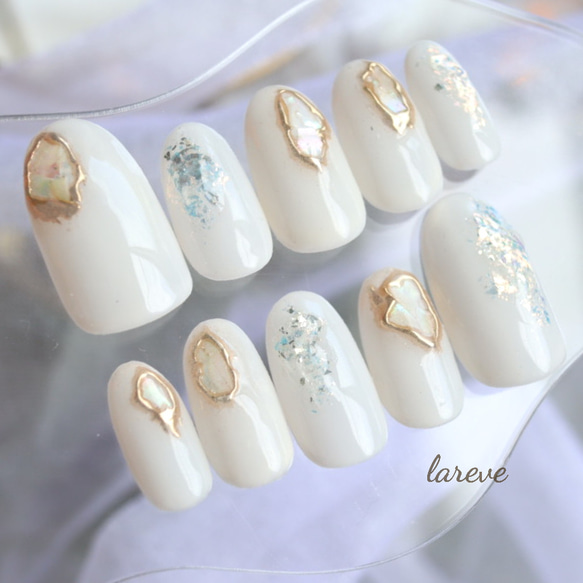 アイボリーネイル／オーロラネイル／ニュアンスネイル／天然石ネイル