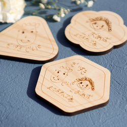 【父の日ギフト】国産ヒノキ100％のほっこりイラストプレート【おにぎり型】／nph08 5枚目の画像