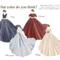 （オーダー）ドレス色当てクイズ　デザイン違い　シングル 2枚目の画像