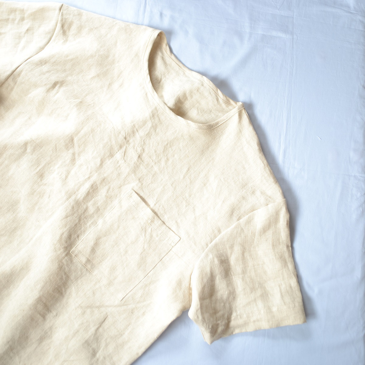 ヘンプ100％　麻　Tシャツ　メンズ　オーガニック　天然素材　カットソー　日本製　無染色無漂白 夏　無地