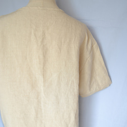 ヘンプ100％　麻　Tシャツ　メンズ　オーガニック　天然素材　カットソー　日本製　無染色無漂白 夏　無地 5枚目の画像